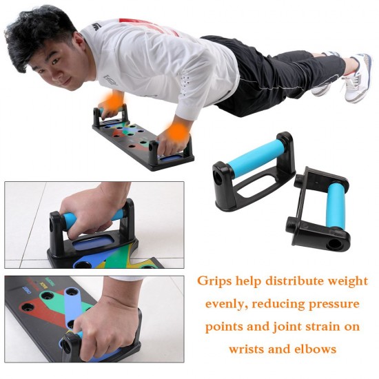 Household Multifunction Push Up Rack Board 9 System Comprehensive Fitness Exercise Workout Push-up Stands Body Building Training GYM for Men and Women Household Multifunction Push Up Rack Board 9 System Comprehensive Fitness Exercise Workout Push-up Stands Body Building Training GYM for Men and Women